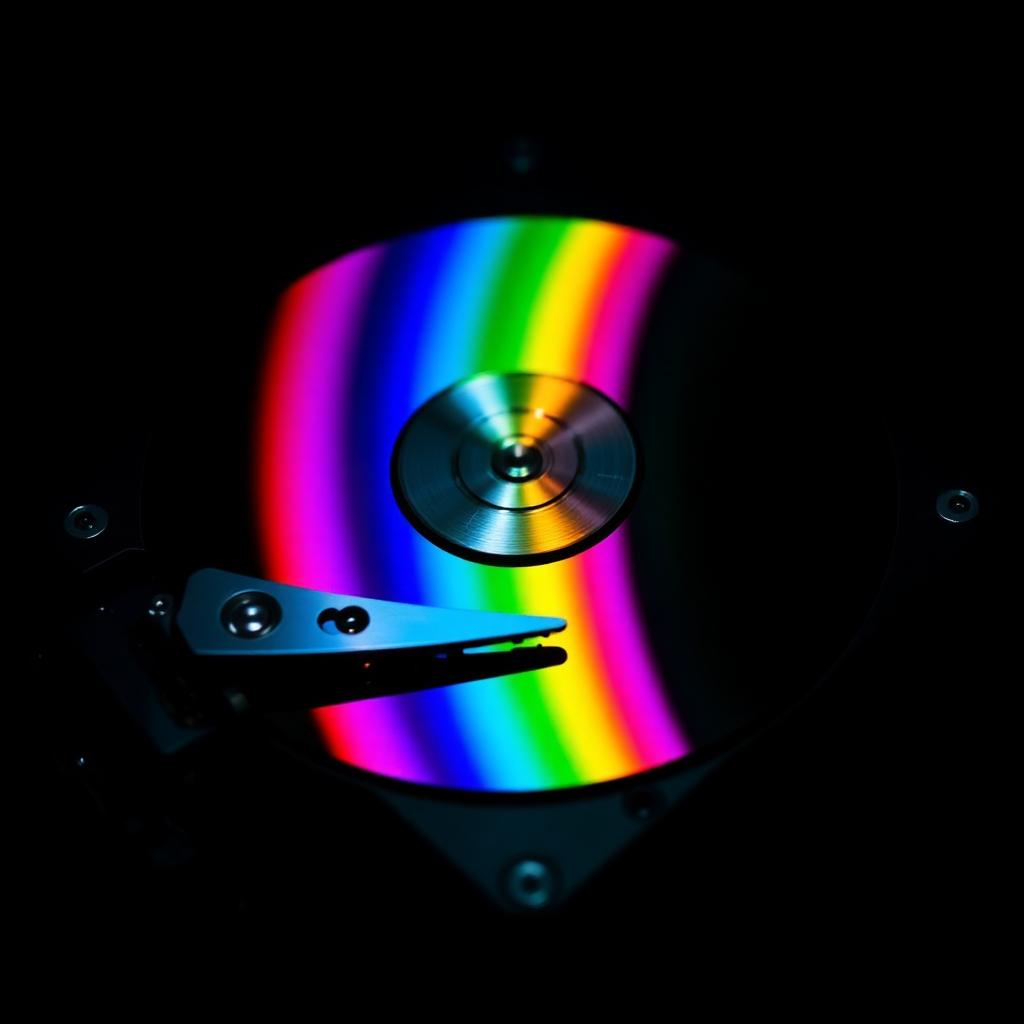 Recovered hard drive platter