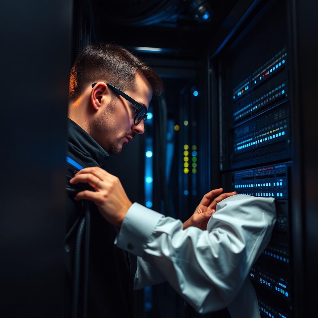 Modern enterprise server room